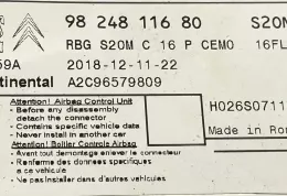 19027 блок управления AirBag (SRS) Peugeot 3008 II 2020