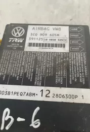 39112510 блок управління airbag (srs) Volkswagen PASSAT B6 2008