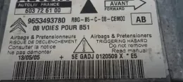 9654393780 блок управління airbag (srs) Citroen C4 I 2005