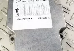 31030310G блок управління airbag (srs) Skoda Roomster (5J) 2008