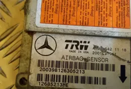 12685213ME блок управления AirBag (SRS) Mercedes-Benz ML W163 2000