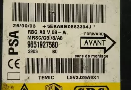 48580 блок управления AirBag (SRS) Citroen C3 2002