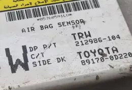 212986104 блок управління airbag (srs) Toyota Yaris 2007