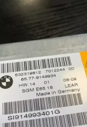 9149934 блок управління airbag (srs) BMW 7 E65 E66 2007