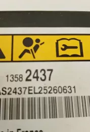 62437EL25260631 блок управління airbag (srs) Opel Astra J 2011