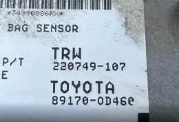 220749107 блок управления AirBag (SRS) Toyota Yaris 2009