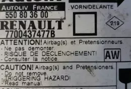 A0762EO1819 блок управління airbag (srs) Renault Megane II 2002