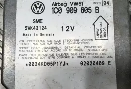 02020409E блок управління airbag (srs) Volkswagen PASSAT B5.5 2002