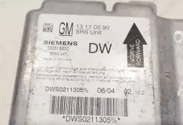 DWA0211305 блок управління airbag (srs) Opel Vectra C 2006