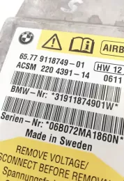 ACSM220439114 блок управління airbag (srs) BMW 5 E60 E61 2007