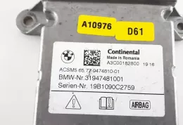19B1090C2759 блок управління airbag (srs) BMW 5 G30 G31 2019