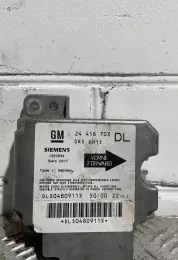 24416703 блок управління airbag (srs) Opel Astra G 2001