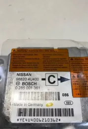 YE404006210362 блок управління airbag (srs) Nissan Almera Tino 2000
