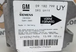 128598 блок управління airbag (srs) Opel Astra G 2000
