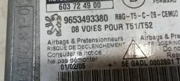 603724900 блок управления AirBag (SRS) Peugeot 307 2005