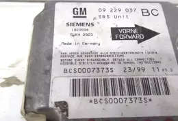 092937BC блок управління airbag (srs) Opel Astra G 1999