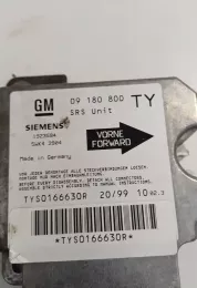 TYS0166630R блок управління airbag (srs) Opel Astra G 1999