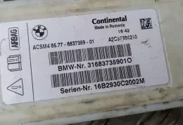 31683735901O блок управління airbag (srs) BMW 5 F10 F11 2012