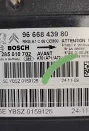 YBSV0159125 блок управління airbag (srs) Peugeot 207 2009