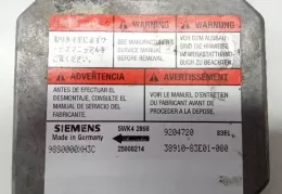 98S0000XH3C5WK4289825 блок управління airbag (srs) Opel Agila A 2000