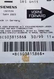 BCS0381586S блок управління airbag (srs) Opel Astra G 2002