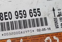 8E0959655 блок управления AirBag (SRS) Audi A4 S4 B6 8E 8H 2001