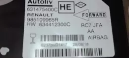 985109965R блок управления AirBag (SRS) Renault Scenic IV - Grand scenic IV 2019