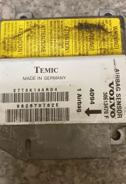 982870782E блок управління airbag (srs) Volvo S40, V40 1999