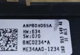 1K0953549AG блок управления AirBag (SRS) Seat Leon (1P) 2006