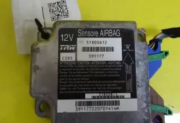 391177 блок управления AirBag (SRS) Fiat Panda II 2006
