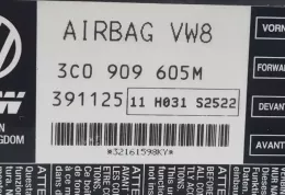 3C0909405M блок управління airbag (srs) Volkswagen PASSAT B6 2007