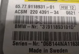ACSM220439134 блок управління airbag (srs) BMW 5 E60 E61 2006