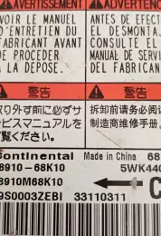 3891068K10 блок управління airbag (srs) Nissan Pixo 2010