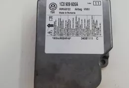 34081111 блок управління airbag (srs) Volkswagen Transporter - Caravelle T5 2006