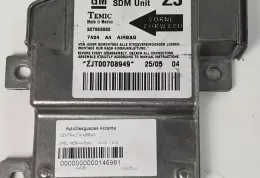 ZJT00708949 блок управління airbag (srs) Opel Astra G 2000