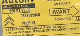 9622585860 блок управління airbag (srs) Citroen Xantia 1995