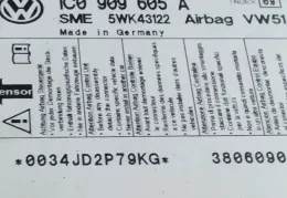 38060908B блок управління airbag (srs) Volkswagen Transporter - Caravelle T5 2007