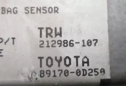 212986107 блок управління airbag (srs) Toyota Yaris 2005