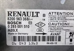 8200563368PODUSZEK блок управління airbag (srs) Renault Clio III 2006