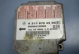 500504120598 блок управління airbag (srs) Mercedes-Benz E W211 2005