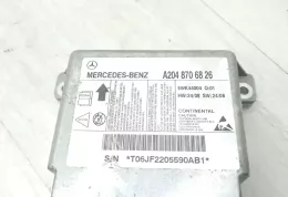 T0TJ22205590AB1 блок управління airbag (srs) Mercedes-Benz C W204 2009
