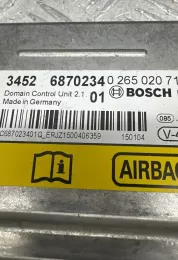 6870234 блок управління airbag (srs) BMW X5 F15 2016