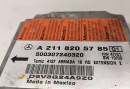 A2218205785 блок управління airbag (srs) Mercedes-Benz E W211 2004