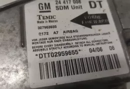 DTT02959655 блок управління airbag (srs) Opel Corsa C 2000