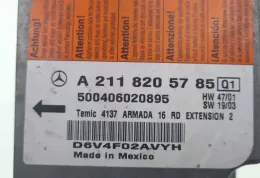 500406020895 блок управління airbag (srs) Mercedes-Benz E W211 2005