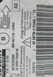 619771500 блок управления AirBag (SRS) Citroen Berlingo 2010