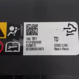 13591911 блок управления AirBag (SRS) Opel Insignia A 2014