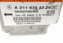 500507060406 блок управления AirBag (SRS) Mercedes-Benz E W211 2004