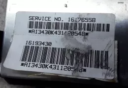 16193430 блок управління airbag (srs) Cadillac STS Seville 1993