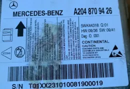 A2043000004 блок управління airbag (srs) Mercedes-Benz C W204 2010